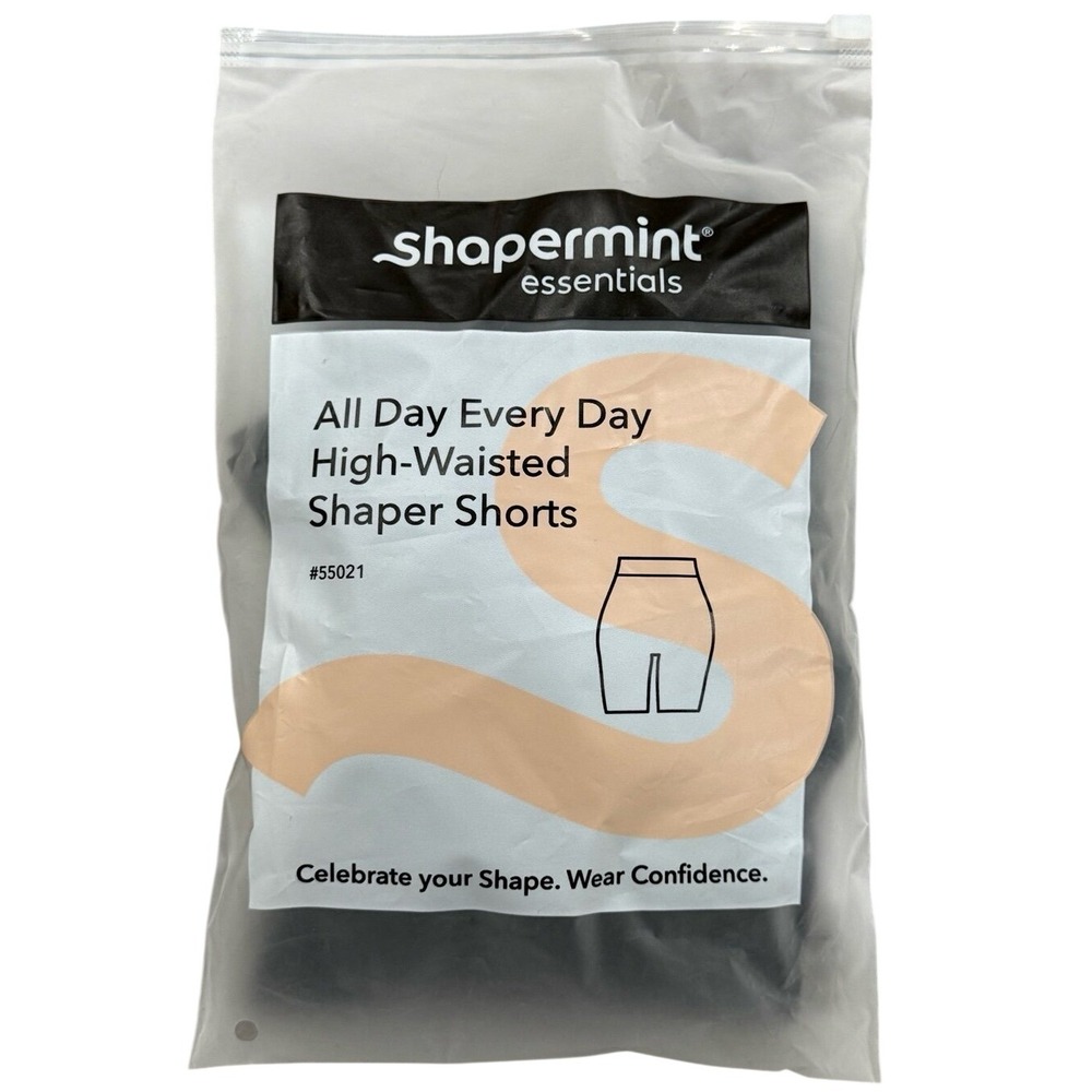 Shapermint Essentials High Waisted Shaper Shorts M/L Black - Picture 2 of 6